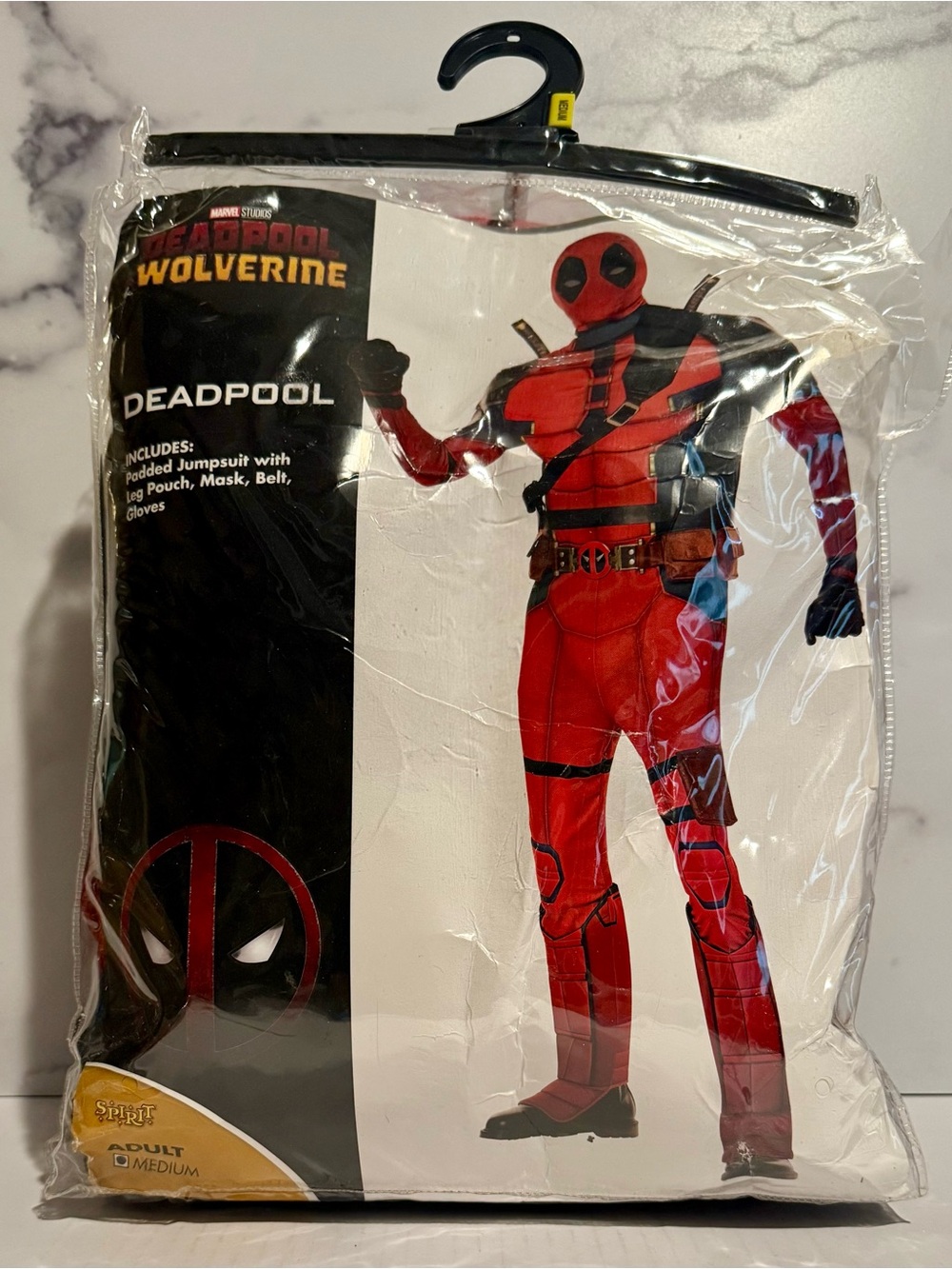 Spirit Halloween MS Deadpool/Wolverine Costume Adult Medium NIP Opened-for Pics
